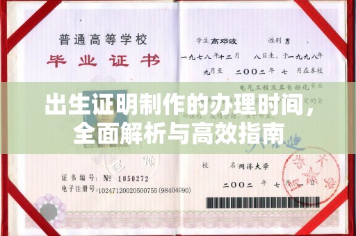 仁德出生证明制作的办理时间，全面解析与高效指南