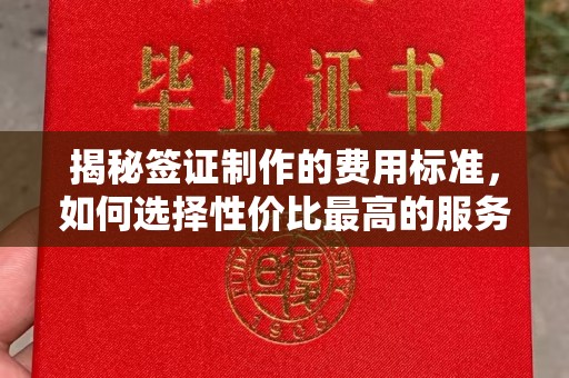 仁德揭秘签证制作的费用标准，如何选择性价比最高的服务？