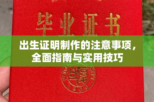 仁德出生证明制作的注意事项，全面指南与实用技巧