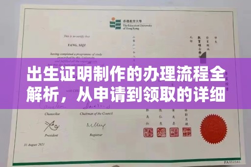 仁德出生证明制作的办理流程全解析，从申请到领取的详细指南